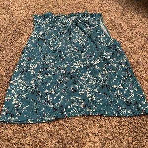 Blue Tank Top Blouse